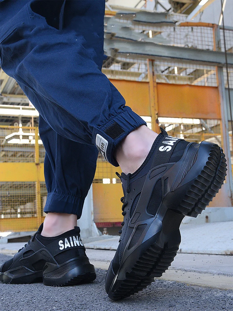 CS793 легкая защитная обувь мужская обувь со стальным носком, противоскользящие рабочие кроссовки, износостойкие Zapatos de trabajo