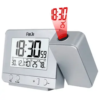 

Projection Alarm Clock For Kids Digital Date Snooze Function Backlight Projector Desk Table Led Clock With Time Projection