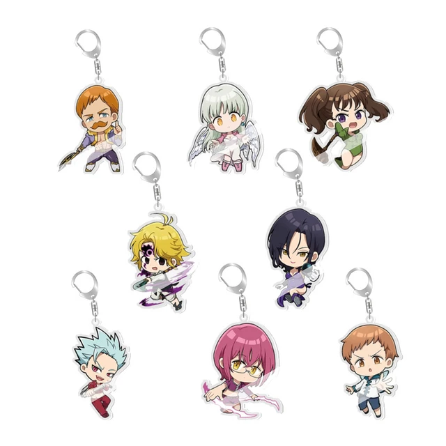 The Seven Deadly Sins Nanatsu No Taizai Anime Meliodas King Elizabeth Diane  Ban Gowther Rubber Keychain - AliExpress