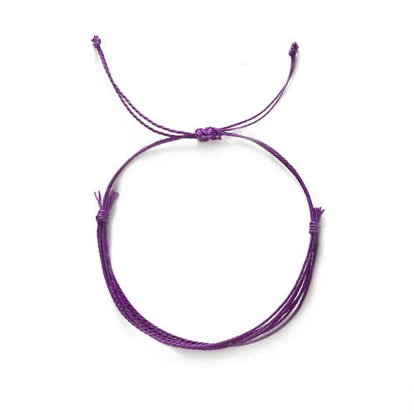 purple G. YCX Красочные Многослойные восковые Струнные Браслеты Дружба трендовые летние пляжные плетеные веревочные браслеты для женщин мужчин девочек Подарки - Окраска металла: purple