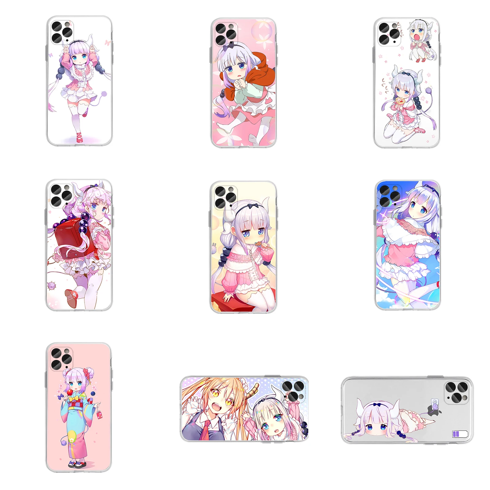 Miss Kobayashi&amp#39s Dragon Maid Phone Case Cover for Iphone 12 Pro Max 11 X XR XS MAX 7 8 Plus | Дом и сад