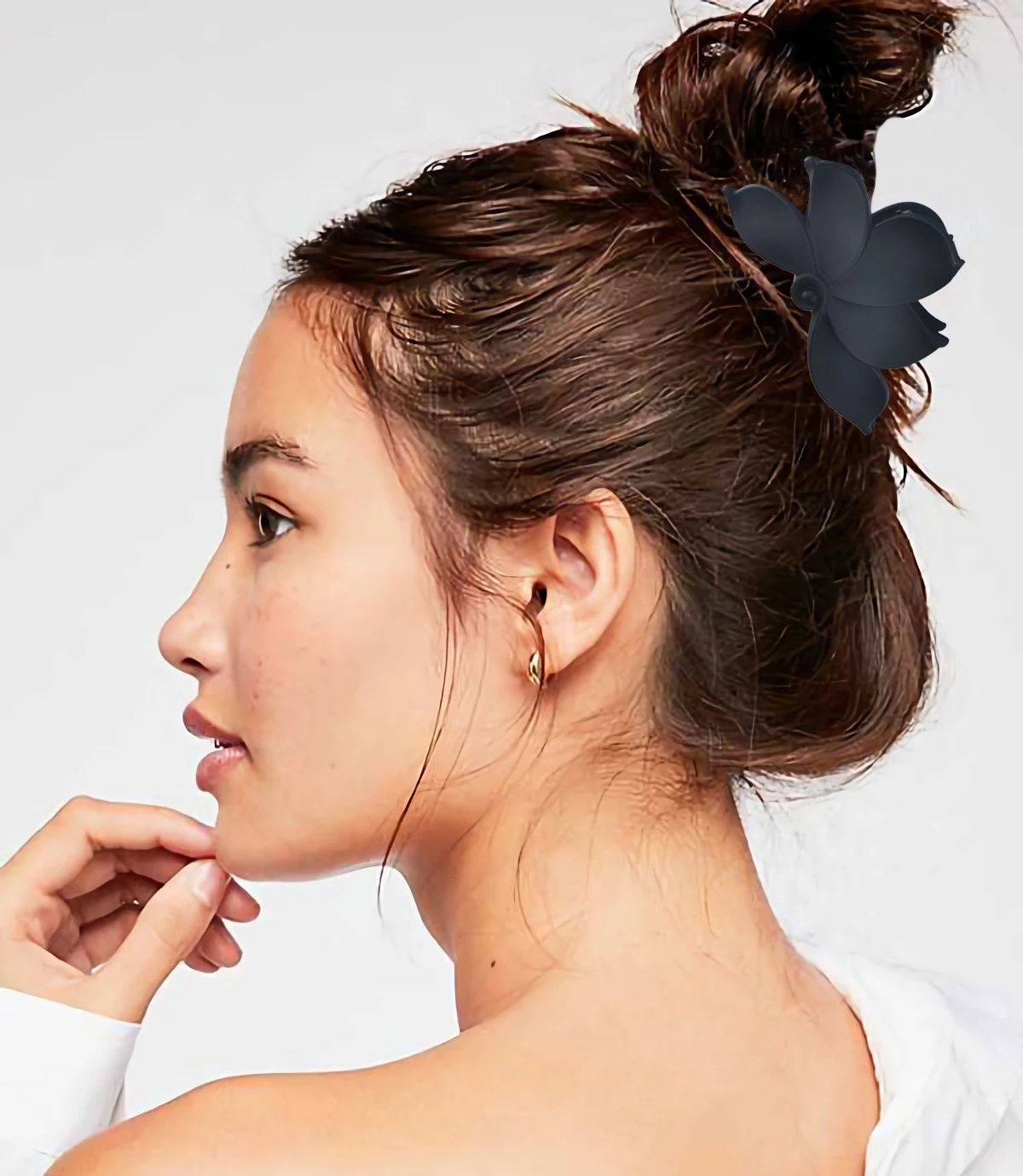 Большой краб для волос для женщин головной убор корейский стиль заколка для волос для девочек модные черные заколки крабы аксессуары для волос VERVAE