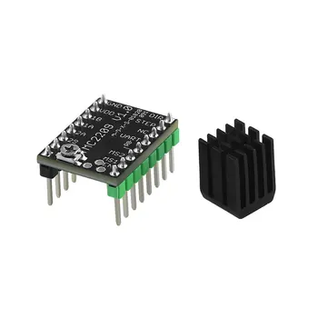 

Stepper Motor Driver in-line Motor Driver Excellent Mute Effect Larger Driver Current with Heat Sinks for 3D Printer