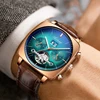 swiss watch mechanical automatic chronograph Square Large Dial Watch Hollow Waterproof 2022 New mens fashion watches luxury ► Photo 2/6