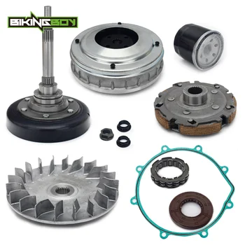 

BIKINGBOY Clutch Cover / Pad Shoe / Primary Sheave / Gasket / Oil Filter / Nuts / One Way Bearing For HiSUN UTV MSU YS 400