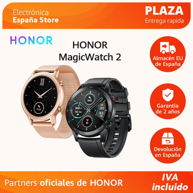 Смарт-часы Honor Magic Watch 2 42 мм/46 мм Bluetooth 5 1 водостойкие до 14 дней | Электроника