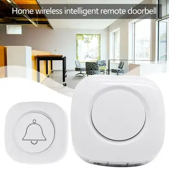 

Intelligent Plastic Wireless Doorbell 200m Remote Old Man Pager Welcome Home Security Transmitter Receiver Door Hardware