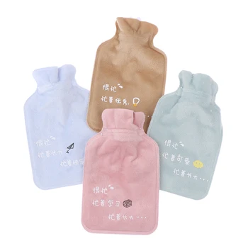 

Simple Cartoon Hot Water Bottle Warm Belly Hand Warmer Filled Explosion-proof Portable Hot Water Bags