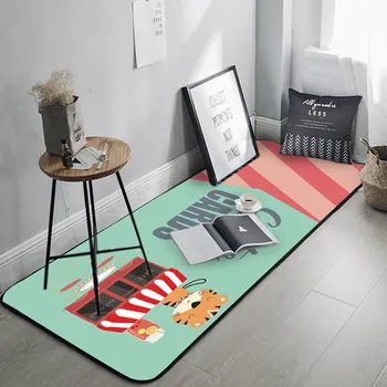

2019 new bathroom kitchen mat cartoon carpet non-slip printing door mat water mat creative carpet floor mat living room bedroom