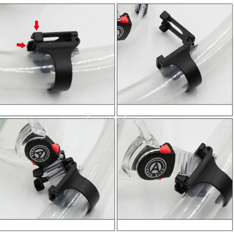 Универсальный Дайвинг силиконовый трубка Пряжка очки пряжка силиконовая пряжка-трубка силиконовая Мягкая застежка респираторная пряжка