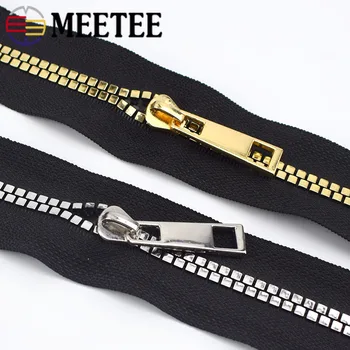 

4/8Meters Meetee 5# Resin Zippers Open-end Zips for Bag Jackets Coat Down Repair Kit Zipper DIY Garment Sewing Accessories
