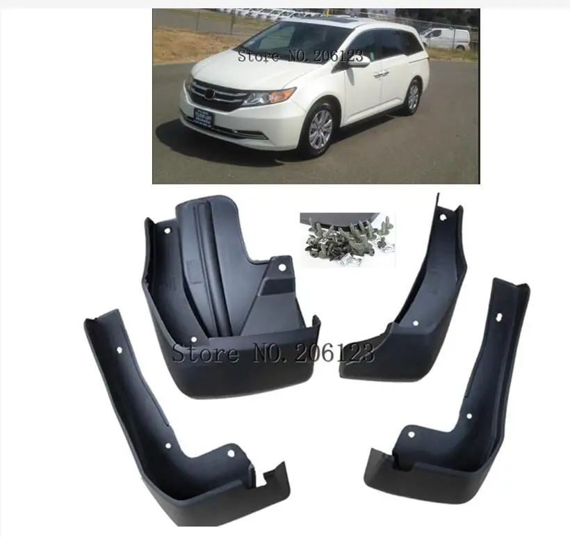 4 шт. переднее заднее крыло для Honda Odyssey JD 2014 2015 2016 2017 2018 Брызговики автоматические Брызговики|Грязезащита| |