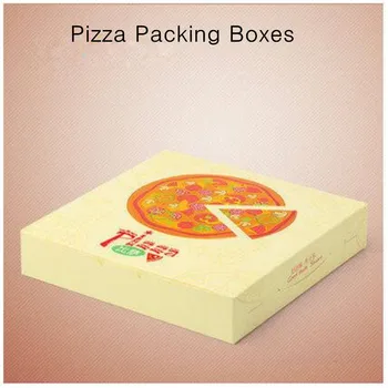 

Pizza Box, white cardboard, pizza print box 20cm*20cm*3.8cm 10PCS