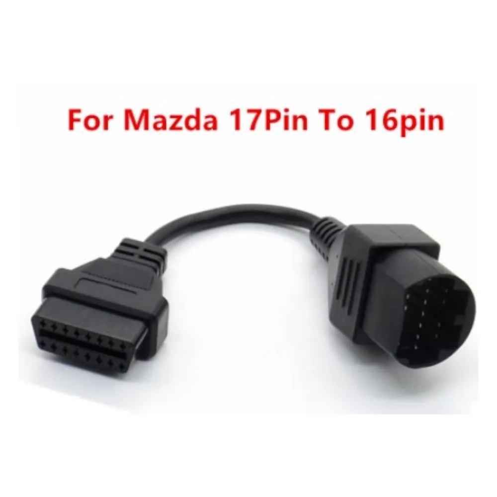 Cavi Acheheng Cavo Obd 2 Da 17 Pin A 16Pin Per Mazda 17 Pin Maschio A 16 Femmina Connettore Linea Obd2 Scan Diagnostic-Tool 17 Pin