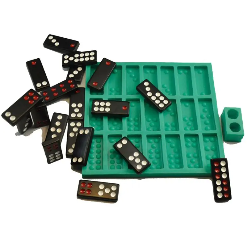 

Chinese Pai Gow Paigow Tiles Game Dice Epoxy Resin Mold Dominoes Game Casino Fun Chocolates Caak Baking Mould Art Crafts
