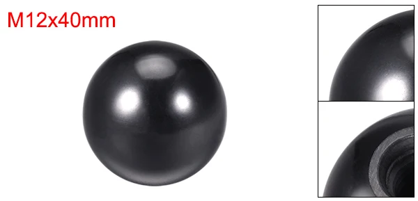 Uxcell 1-6 шт. термонабор шариковая ручка с внутренней резьбой оборудование диаметр ручки Гладкий обод черный