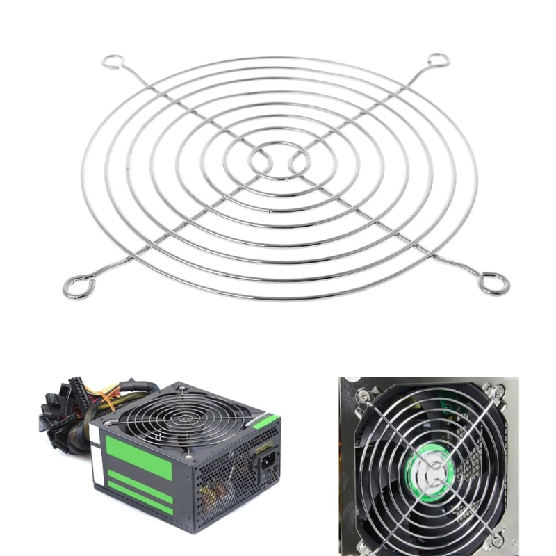Carlote Fan Protection Net Grille 12cm Dia Iron Mesh Safety For Computer Case Fans Cpu Fan Liquid Cooler