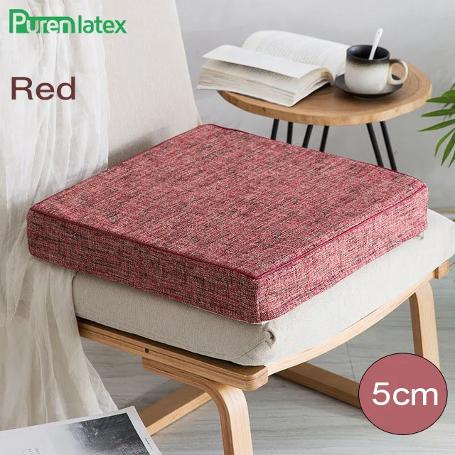 PurenLatex 40*40/ 45*45 Sponge Seat Cushion Pad Chair Hips Orthopaedic Pillow Seat Foam Mats Coccyx Protect Release Pain 