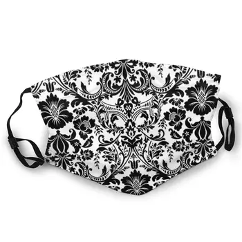 

Black And White Double-sided printed dustproof and windproof mask, can be cleaned and reused, suitable for outdoor sports