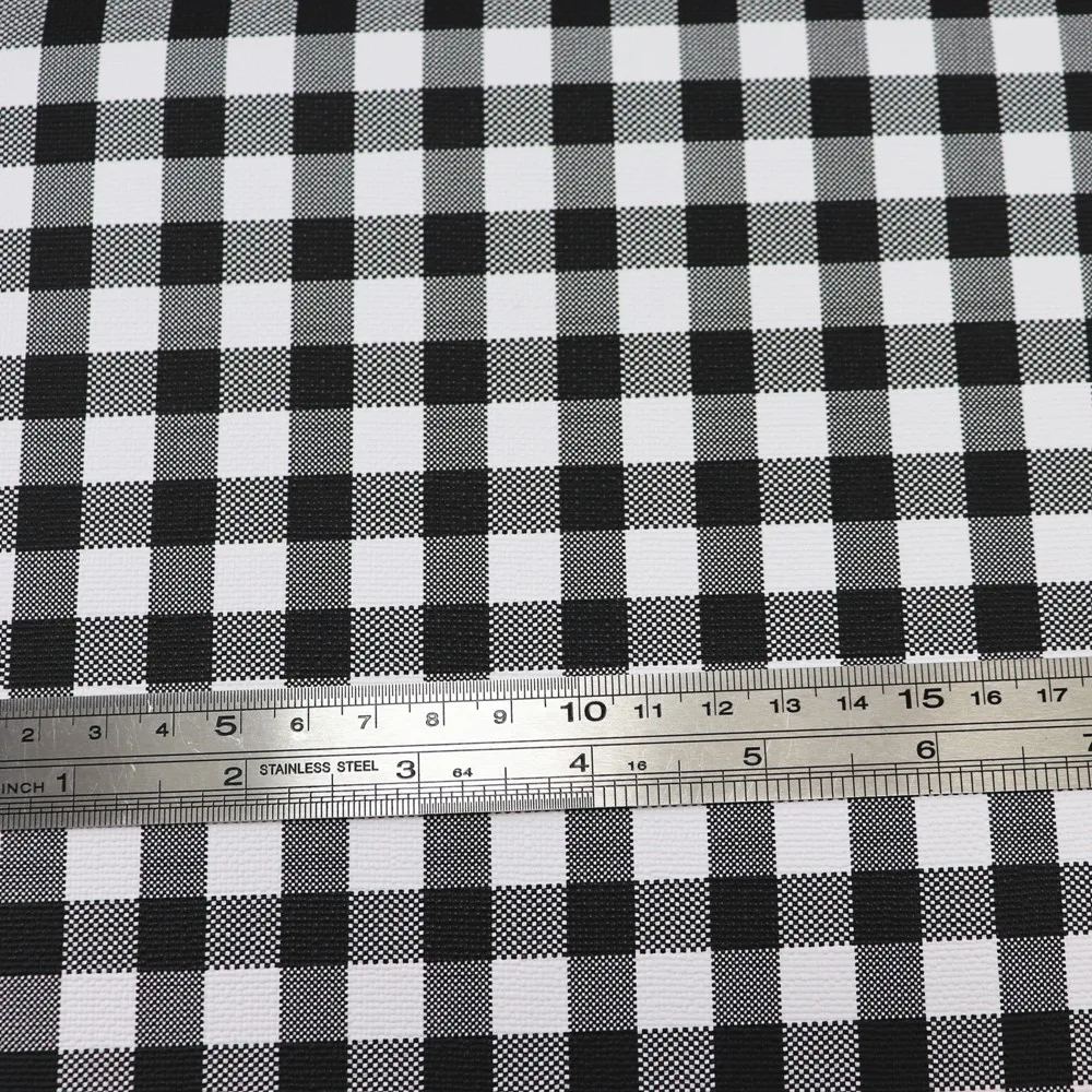 30x132cm Black & White Stripe / Colored Bird Plaid Faux Leather Fabric – DIY Bows, Handbags & Craft Material (BH044) 4