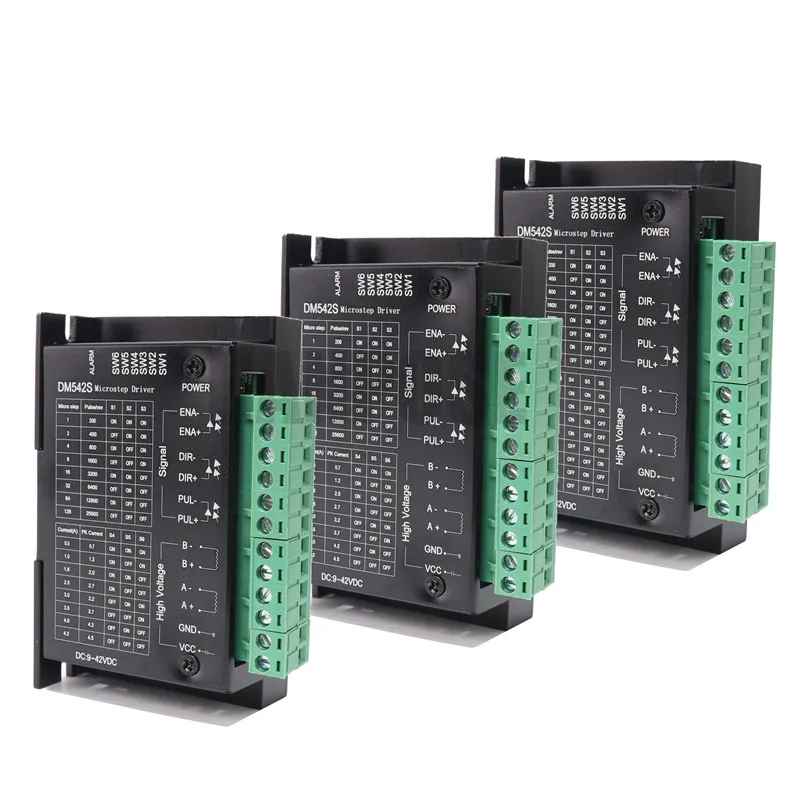 Микростеп драйвер dm542S для nema 23 мотор, шаговый драйвер, DM542 Шаговые драйверы 24-50 В постоянного тока Макс. 57 86 двигатель серии