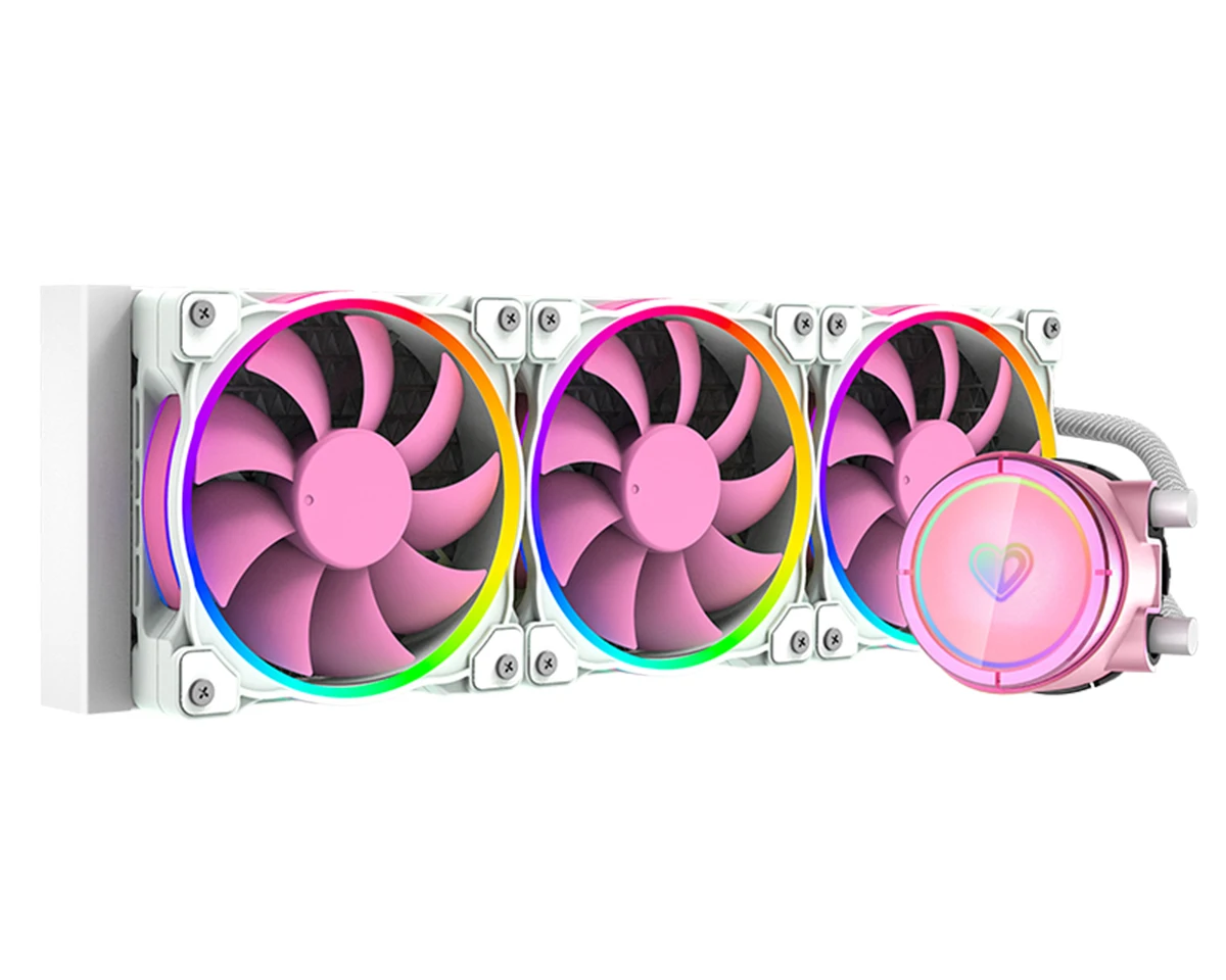 Водяной кулер для ЦП с ID-охлаждением PINKFLOW 360 5 В ARGB AIO мм жидкости RGB-подсветкой Intel