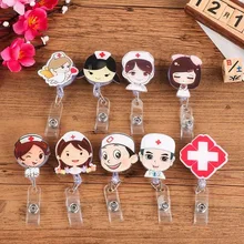 1 шт. милый выдвижной значок катушка мультфильм для идентификационной Карты студента, медсестры, участника выставки имя карты держатель значка канцелярские принадлежности