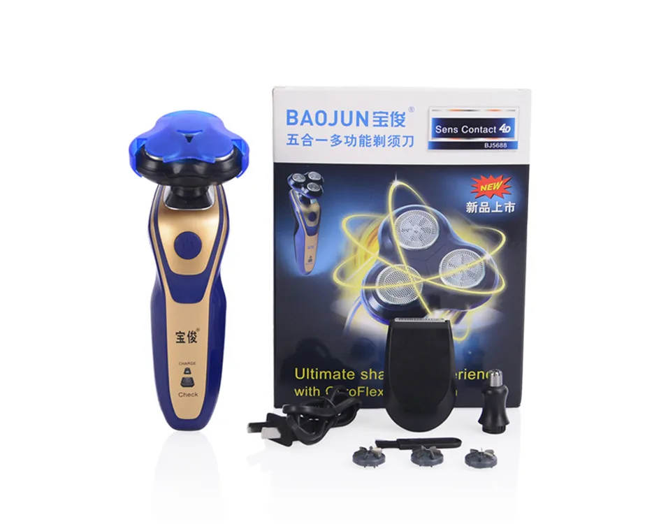 

Baojun BJ-5688 Five in One Rechargeable Electric Shaver Money Detector Lighting Multi-functional Shaver