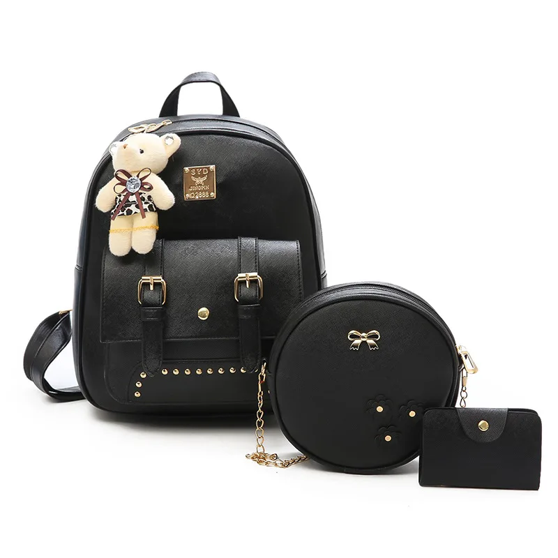 

Korean-style Fashion 2018 Spring New Style Mini Backpack Cute Leather Backpack GIRL'S Fashion Leisure Bag