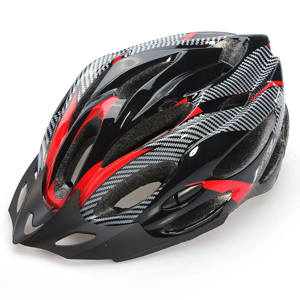 

Ultralight Cycling Helmet Fashion Carbon Fiber Shockproof Adjustable Mountain Bike Bicycle Cycling Helmets For MTB