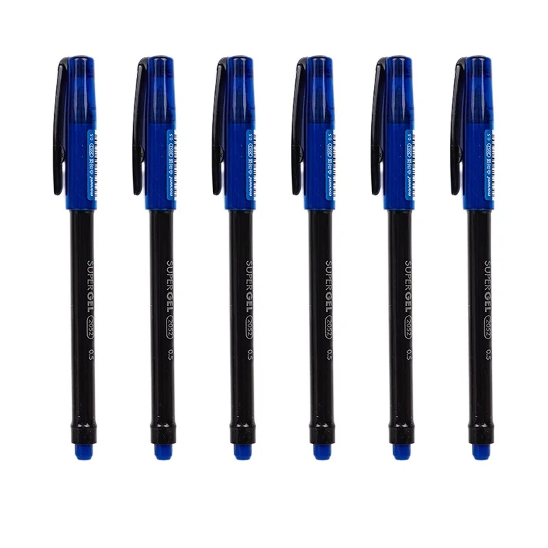6 шт Monami супер гелевые чернила Шариковая ручка 0,5 мм черный синий красный цвет для письма канцелярские принадлежности офисные школьные принадлежности A6208 - Цвет: 6pcs Blue