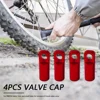 4pcs Tire Presta Valve Cap Wheel Aluminum Alloy Valve Dust Covers Protector Biking Portable Dustproof Cycling Part ► Photo 3/6