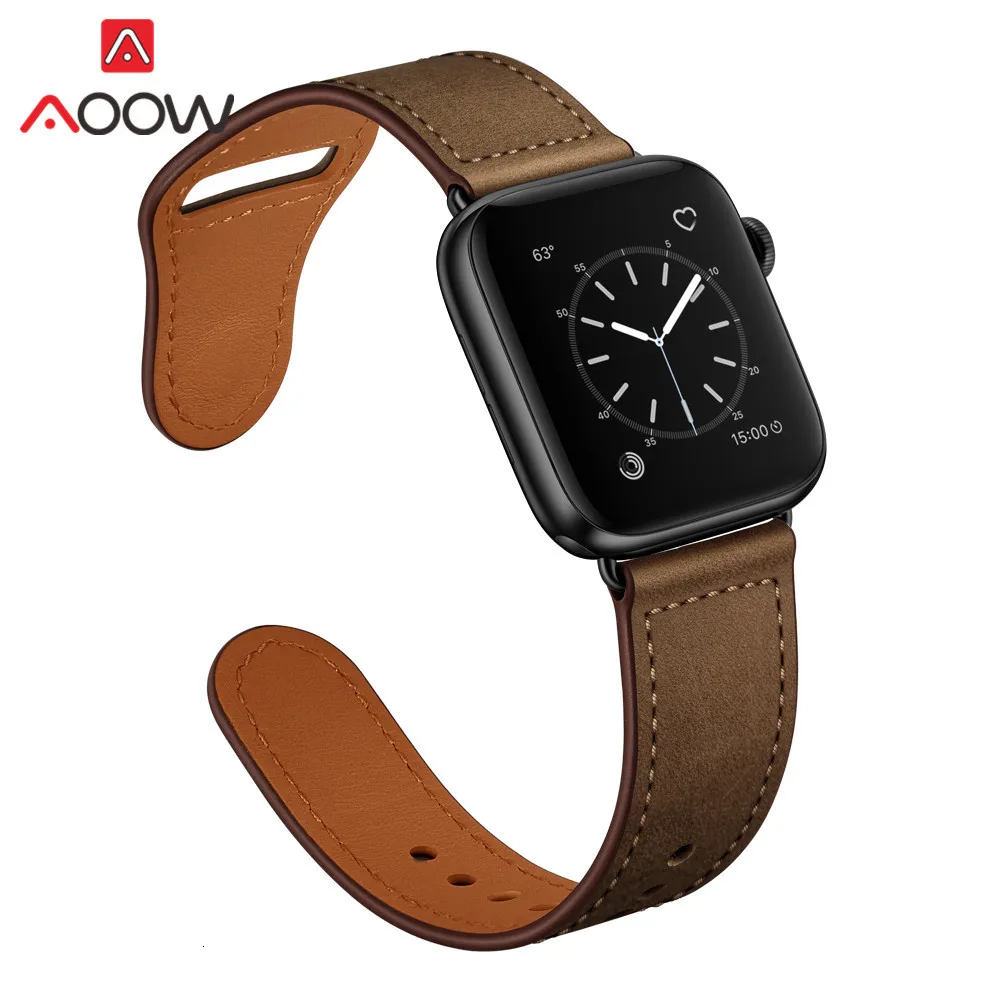 Ремешок из натуральной кожи петлевой для часов Apple Watch 38 мм 42 мм 40 мм 44 мм браслет ремешок Карлос Корреа аксессуары для iwatch 1 2 3 4