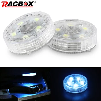

Racbox 5 pcs Decorative Lamp Car LED Atmosphere Light Emergency Lighting Car styling Auto Interior Light Ambient Lamp White Blue