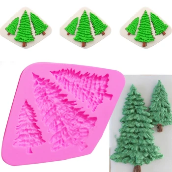 

Random 1pcs Christmas Tree Silicone Mold Chocolate Candy 3d Mould Cookies Tools Fondant Baking Decoration Cake S3Y7