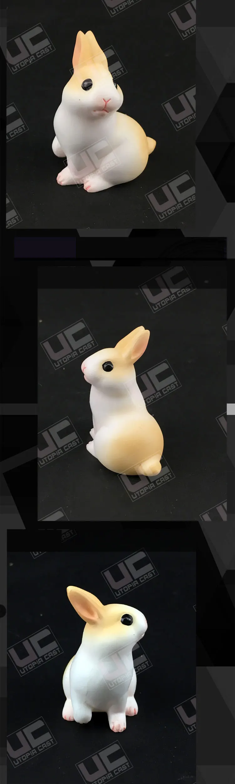 Kawaii 9 см Высота 6 шт. набор животных хомяк морской Ежик миниатюры моделирование Неокрашенный DIY сборка статическая Смола Модель наборы