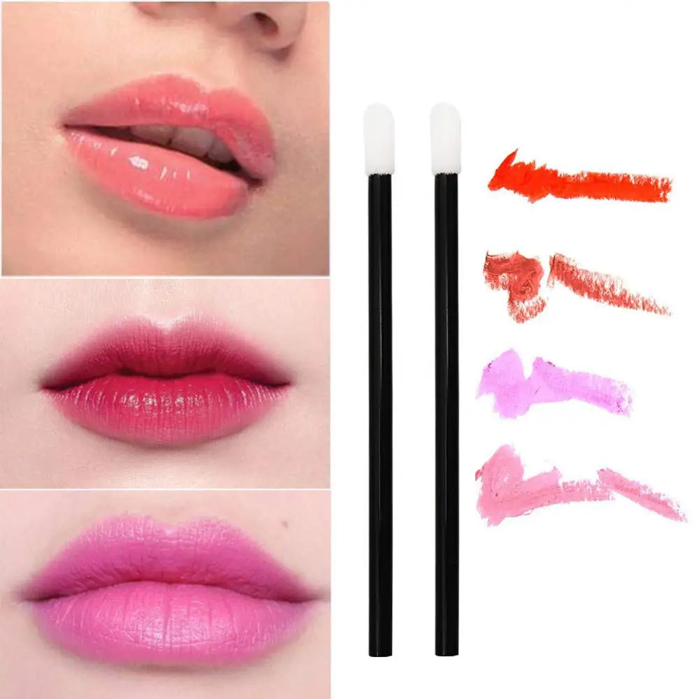 200pcs Disposable Makeup Brushes Lipstick Gloss Wands Applicator Make Up Lip Gloss Brushes Tools Professional Lip 2