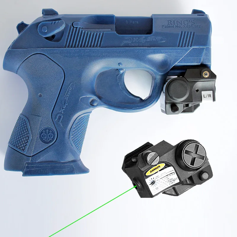 Subcompact Glock 17 пистолет с зеленым лазерным лучом тактический для самообороны