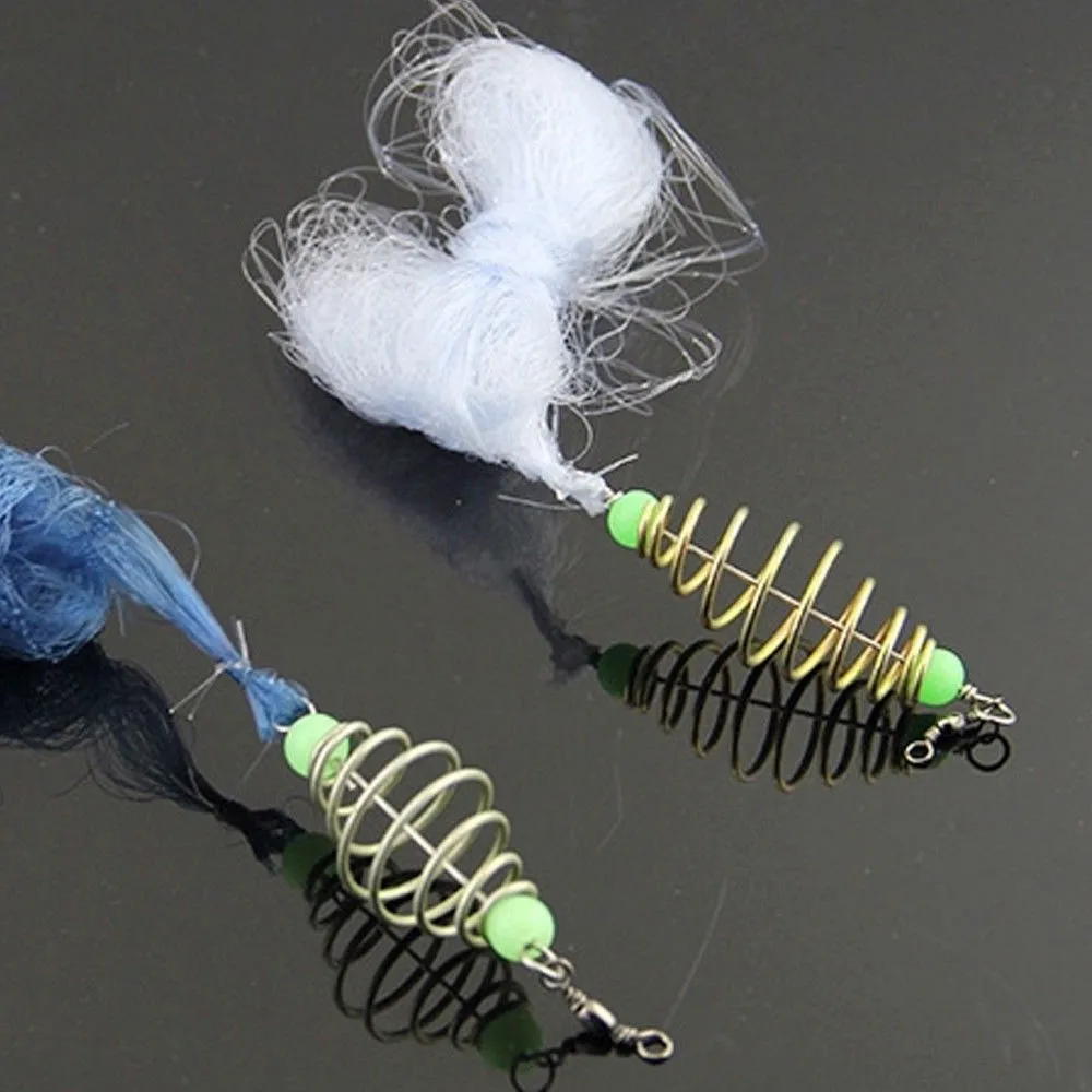 Fishing net cage sticky fishing netting small trap beads copper spring shoal net magic trap fishing net fishing tackle 30N20 (10)