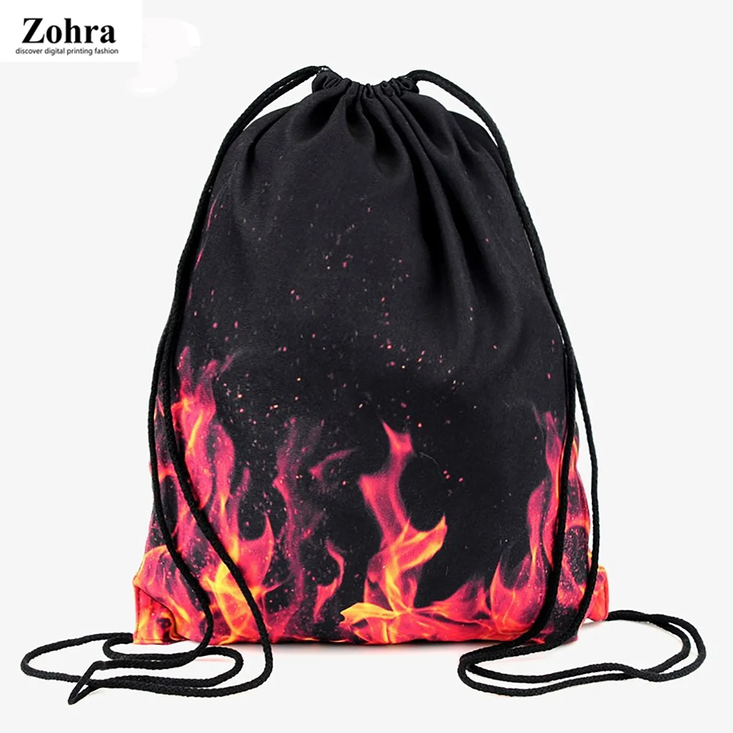 

Zohra New Style 3D Digital Printing Drawstring Bag Shopping Storage Drawstring Backpack