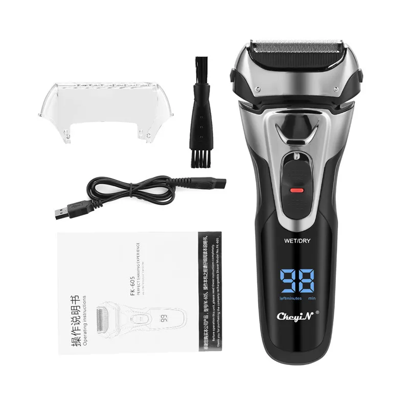 For Sale Waterproof Shaver Razor Beard-Trimmer Shaving-Machine Rechargeable Floating-Blade Barbeador DdGadzbQX