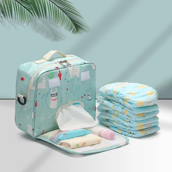 

2020 New Diaper Bag Baby Diaper Storage Bag Women Cartoon Single Shoulder Bag Portable Large Diaper Bag One-shoulder Mommy Bag