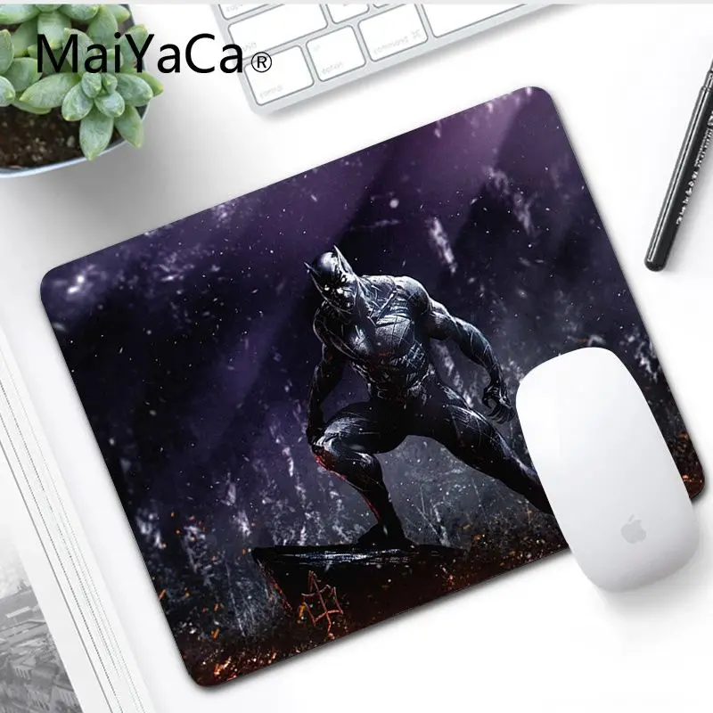 MaiYaCa мальчик Подарочный коврик Черная пантера клавиатура игровые коврики для мыши ноутбук игровой Lockedge мыши коврик