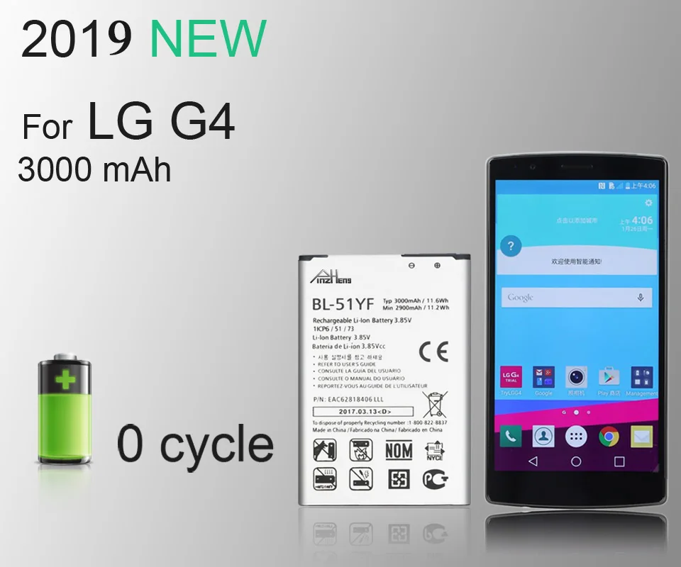 PINZHENG BL-51YF аккумулятор мобильного телефона для LG G4 BL-51YF H815 H818 H810 VS999 F500 емкость 3000 мАч сменный аккумулятор