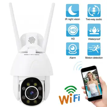 

security camera 1080P HD Full Color Outdoor Waterproof WiFi PTZ Security IP Camera IR Night Vision US, EU, UK, AU 110-240V