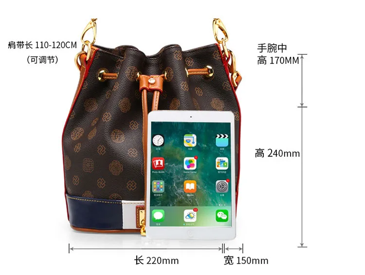 Большая сумка-мешок с цветочным узором, клатч в стиле ретро, сумка луи, женские сумки через плечо, роскошные брендовые кожаные сумки, 2 цвета