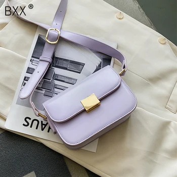 

[BXX] Solid Color PU Leather Small Bags For Women 2020 Summer Brand Designer Shoulder Crossbody Bags Ladies Travel Bag HM716