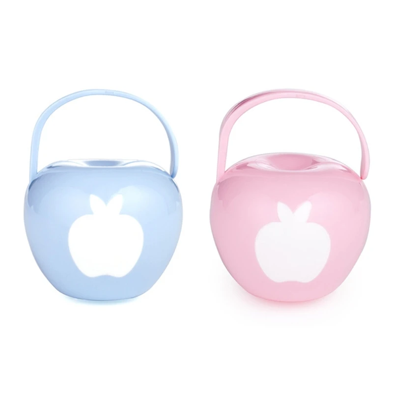 Portable Baby Infant Pacifier Nipple Travel Case Little Apple Shape Storage Box