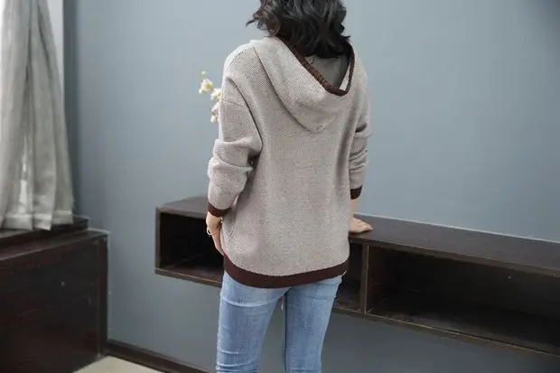 Распродажа Moleton Feminino Inverno Moletom Feminino 9273 женский полосатый пуловер с капюшоном, пол 59-1,4 строк, 2 полки