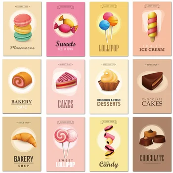 

Food Candy Cake DIY Diamond Painting Cross Stitch 5D Full Square Drill Diamond Embroidery Mosaic Home Decor For Kids Room Gift